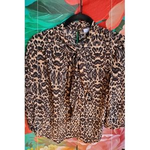 Leopard print blouse